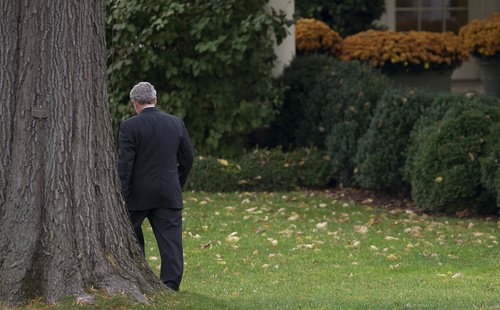 Bushleavespauljrichardsafpgetty