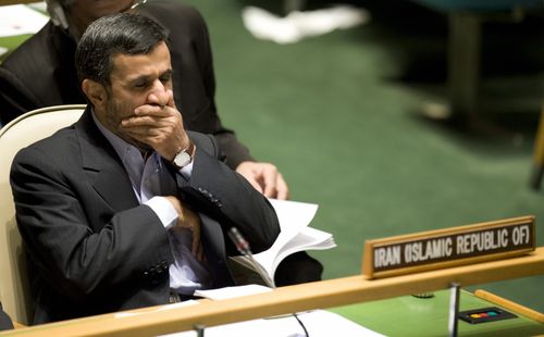 AHMADINEJADDonEmmert:AFP:Getty