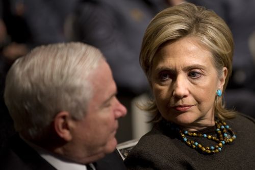 CLINTONGATESJimWatson:Getty