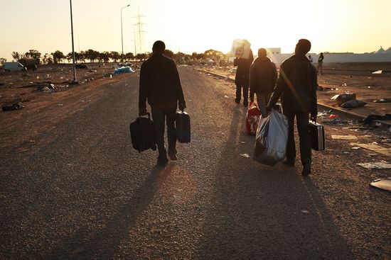 LeavingLibyaGetty LeavingLibyaGetty