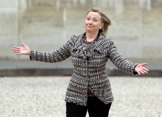 CLINTON0319FranckPrevel:AFP:Getty CLINTON0319FranckPrevel:AFP:Getty