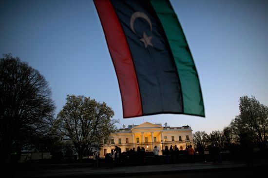 LibyaFlagWhiteHouseGetty