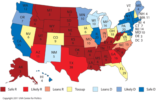 The 2012 Electoral Map – The Dish