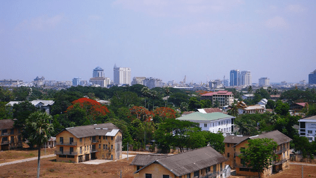 Yangon from Summit Park View hotel's roof