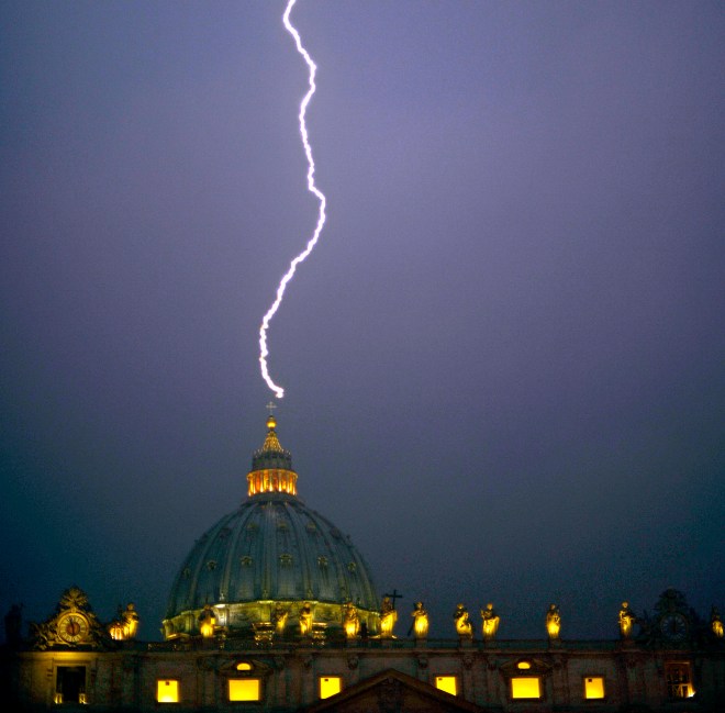VATICAN-POPE-RESIGN-ST PETER