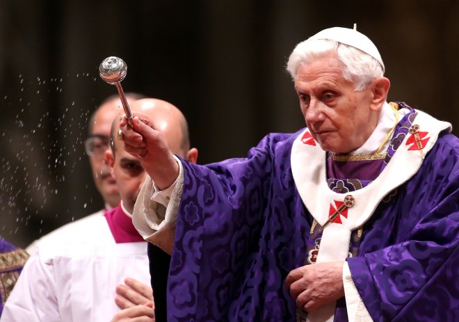 Pope Benedict XVI Celebrates Ash Wednesday Mass - February 13, 2013