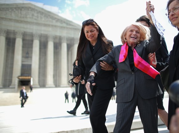 Supreme Court Hears Arguments On California's Prop 8 And Defense Of Marriage Act