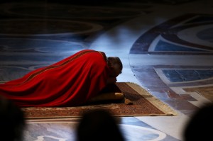 Pope Francis Attends Celebration Of The Lord's Passion in the Vatican Basilica