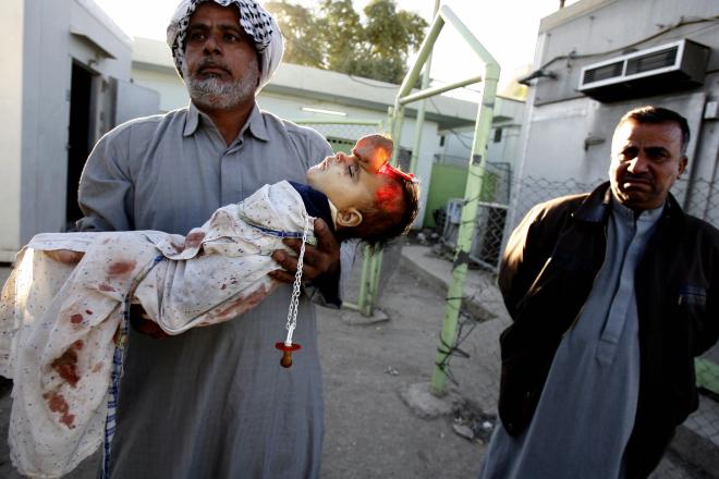 TO GO WITH AFP STORY "IRAQ-YEAR-2006"