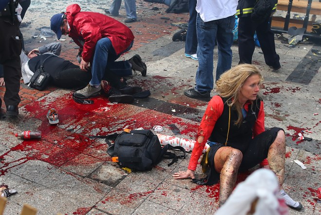 Explosions At 117th Boston Marathon