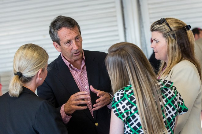 Mark Sanford And Elizabeth Colbert Busch Attend Pork & Politics Event