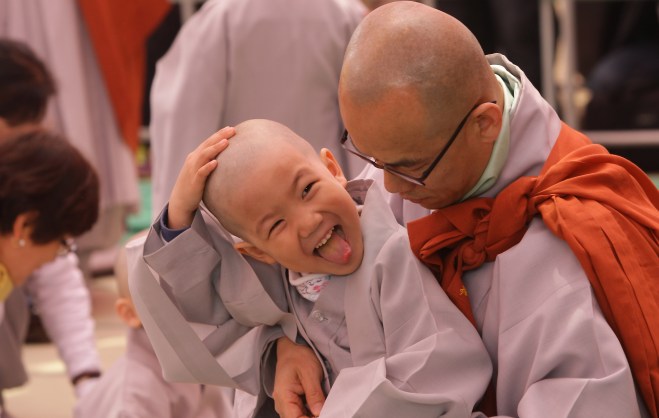 Children Become Buddhist Monks