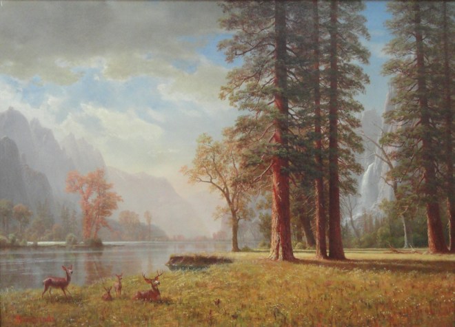Hetch_Hetchy_Valley,_California,_by_Albert_Bierstadt,_undated_-_Museum_of_Fine_Arts,_Springfield,_MA_-_DSC03988