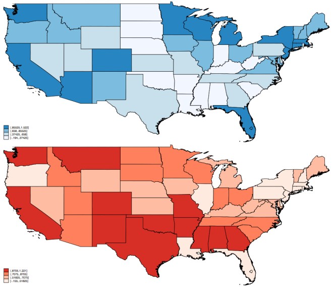 states combined