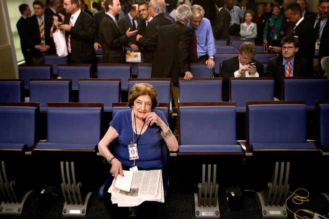 Journalists Return To White House Briefing Room
