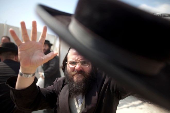 Ultra-Orthodox Jews Protest Against The Construction Of New Housing