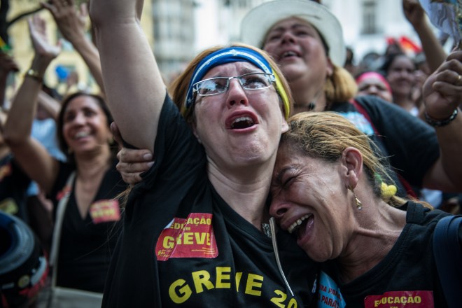 BRAZIL-TEACHERS-STRIKE