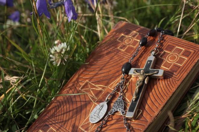 Bible and rosary