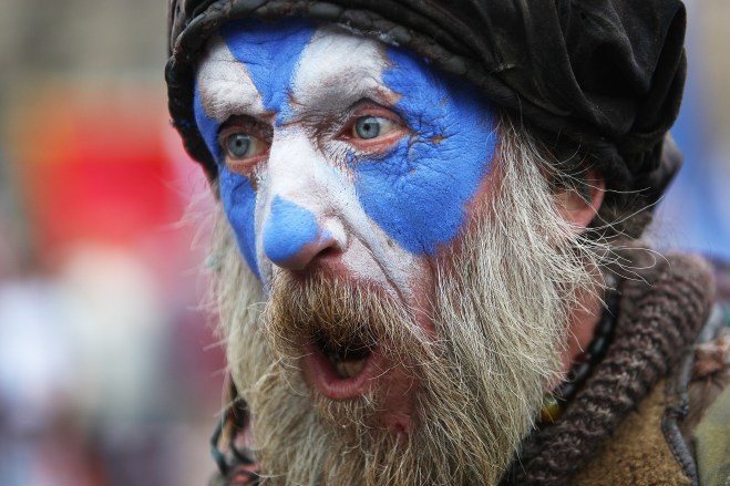 Alex Salmond Speaks At Scottish Independence March And Rally