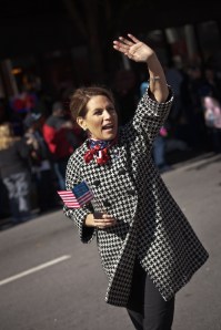 GOP Candidates Rick Perry And Michelle Bachmann Appear At Columbia, SC Veterans Day Parade