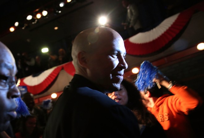 Newark Mayor And Senate Hopeful Cory Booker Attends Election Night Gathering