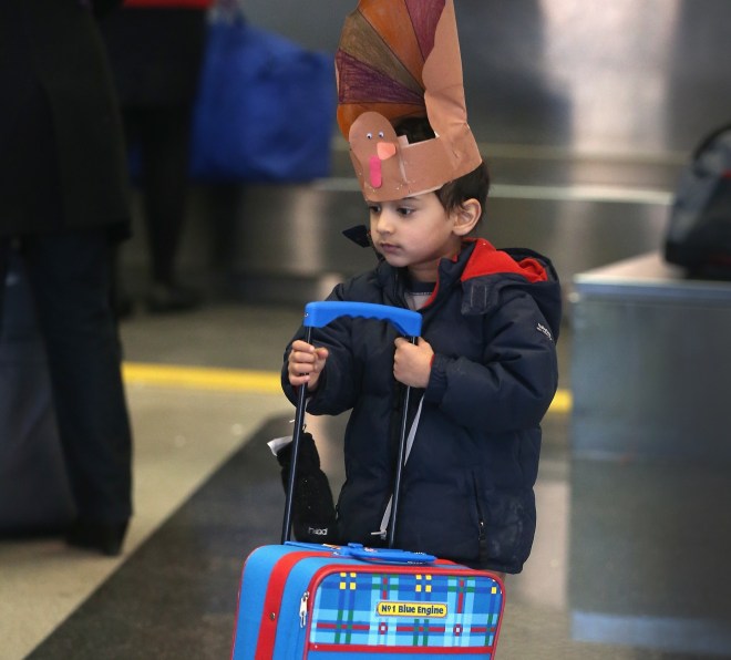 Travelers Embark On Holiday Travel Day Before Thanksgiving