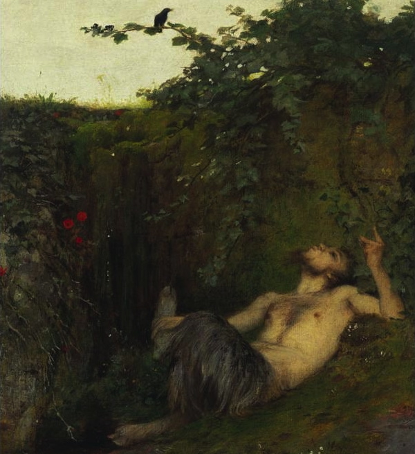 Arnold_Böcklin_Pan_che_fischia_a_un_merlo 2