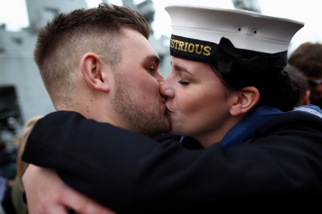 HMS Illustrious Returns To Portsmouth After Typhoon Haiyan Aid Mission