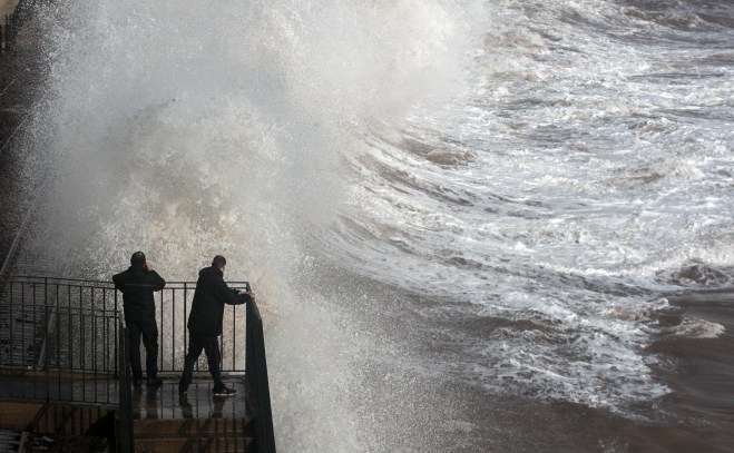 Storms Hit South West Of The UK