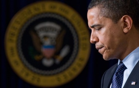 US President Barack Obama speaks during