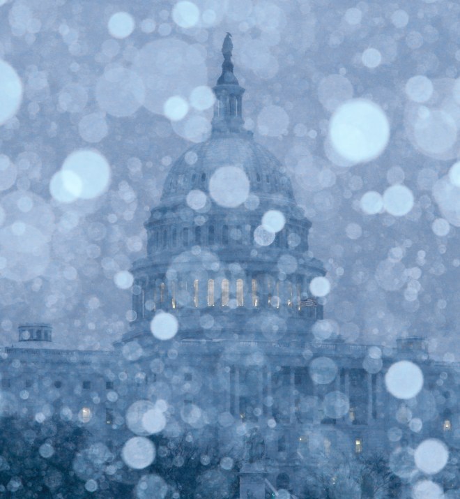 Winter Storm Brings More Snow To DC Area