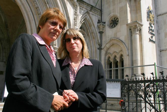 Sue Wilkinson (L) and Celia Kitzinger ad