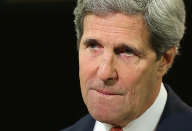John Kerry Makes Statement On Ukraine At U.S. State Department