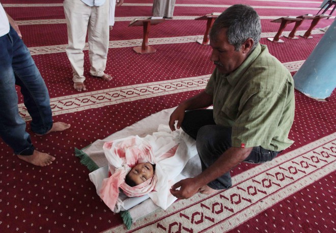 Funeral of a five-year-old child in Gaza