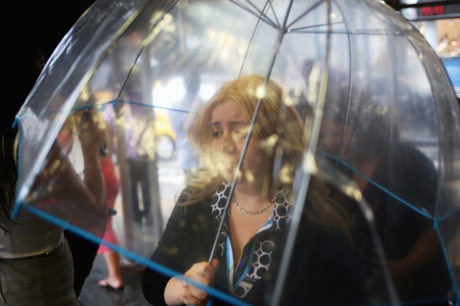 Torrential Rainstorm Pounds Manhattan, Adding To An Already Above Average Rainy July