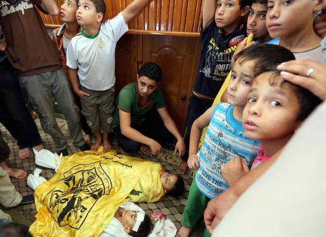 Mourning for 3 children killed by Israeli airstrikes