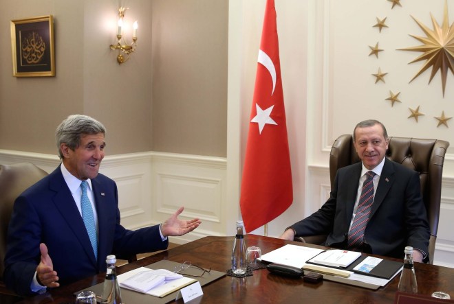 John Kerry - Recep Tayyip Erdogan