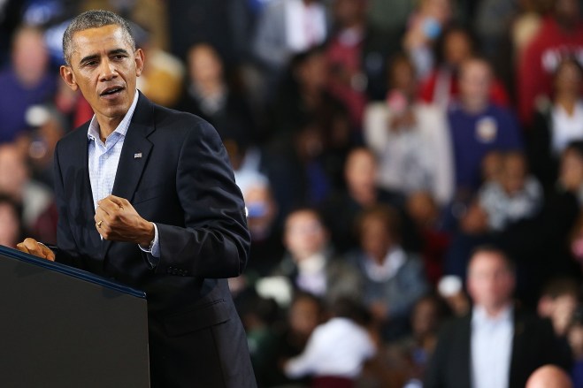 President Obama Attends Rally For The Re-Election Of Connecticut Gov. Malloy