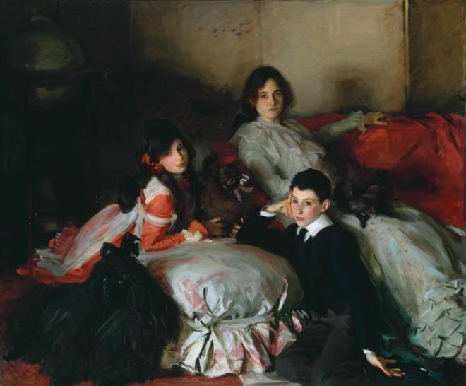 Essie, Ruby and Ferdinand, Children of Asher Wertheimer 1902 by John Singer Sargent 1856-1925