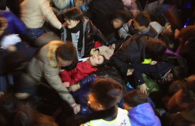 New Year's Eve Stampede Kills At Least 35, Injures Many More In Shaghai.